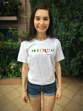 Load image into Gallery viewer, MM x MOFO CHILI Collaboration: A Row of Chili Unisex Tshirt