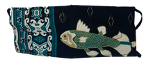 Load image into Gallery viewer, blue coelacanth fish waruga batik mask minahasa manado masks