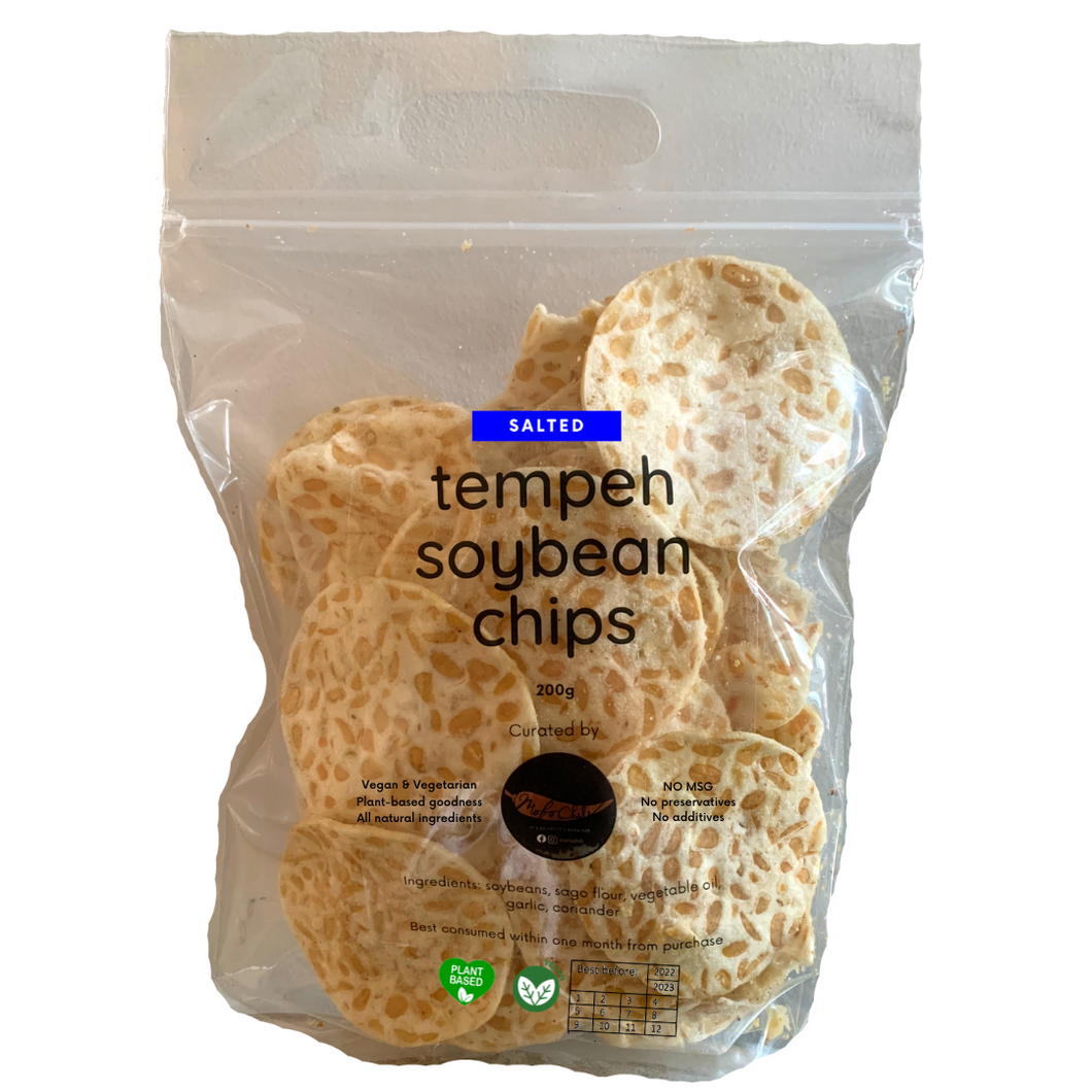 5 bags of Salted Tempeh Soybean Chips 200 g